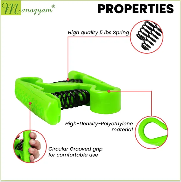 Manogyam_Z-Type_Gripster_Finger_Exerciser_Hand_Grip_Hand_Wrist_Muscle_Training_Hand_Grip/Fitness_Grip_(Green)