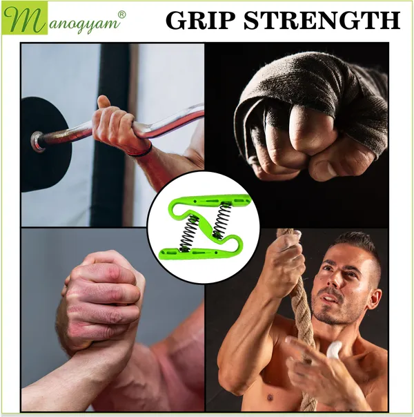 Manogyam_Z-Type_Gripster_Finger_Exerciser_Hand_Grip_Hand_Wrist_Muscle_Training_Hand_Grip/Fitness_Grip_(Green)
