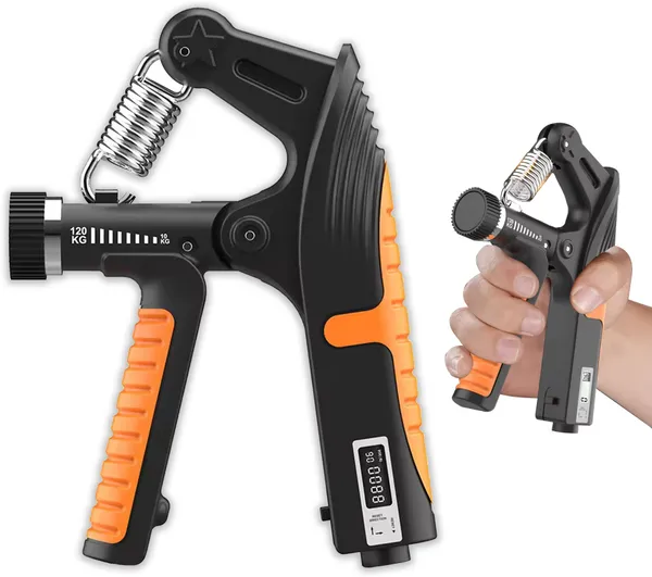 Manogyam_New_Hand_Gripper_Adjustable_Counting_Grip_(10-120Kg)_For_Home_And_Gym_Workouts_Hand_Grip/Fitness_Grip_(Orange)