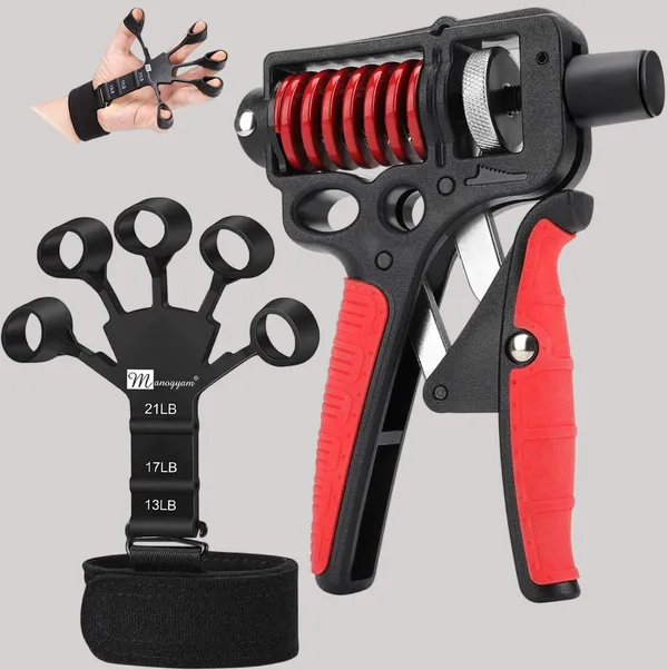Manogyam_Combo_Pack_Of_Professional_Heavy_Duty_Hand_Gripper_And_Finger_Trainer_Hand_Workout_Hand_Grip/Fitness_Grip_(Black)