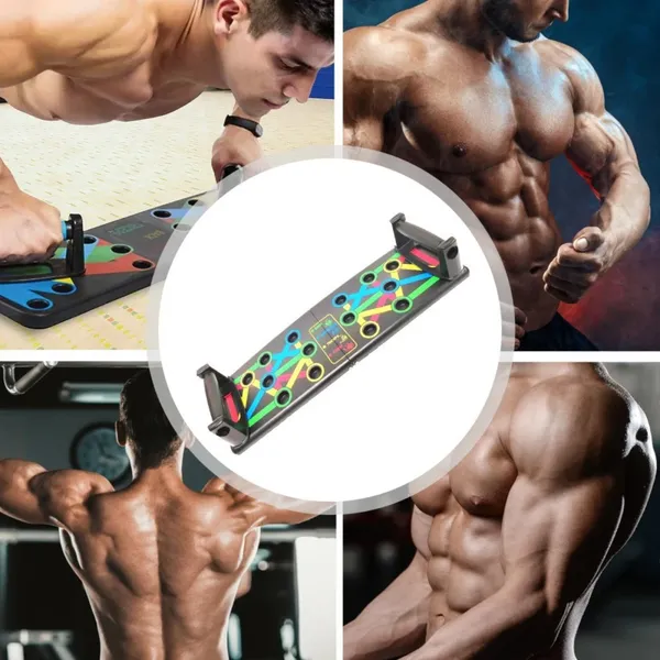 MANOGYAM_14-in-1_Push_Up_Board_with_Pencil_Skipping_Rope_|_Home_Gym_Fitness_Combo_for_Men_&_Women_|_Chest,_Arms,_Core_Workout_Equipment_|_Foldable_Pushup_Board_Black