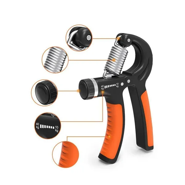 MANOGYAM_Adjustable_Hand_Gripper_10–40kg_with_Pencil_Skipping_Rope_Combo_|_Forearm_Strength_Trainer_&_Cardio_Equipment_|_Grip_Strength_Exerciser_for_Home_Gym_Fitness_(Black_&_Orange)