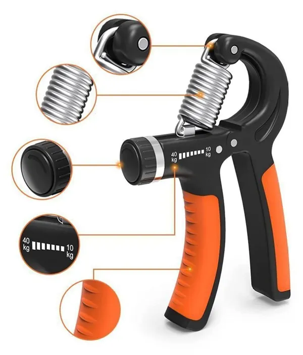 MANOGYAM_Orange_Hand_Gripper_10–40KG_Adjustable_&_14-in-1_Push_Up_Board_Combo_|_Home_Gym_Workout_Equipment_|_Chest,_Arms,_Core_Strength_Training_Kit_for_Men_&_Women