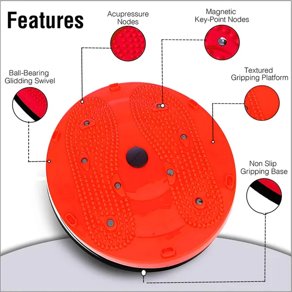 MANOGYAM_Tummy_Twister_Red_–_Waist_Trimmer_&_Body_Toner_|_Fat_Burner_Exercise_Disc_for_Home_Gym_|_Fitness_Accessory_for_Men_&_Women
