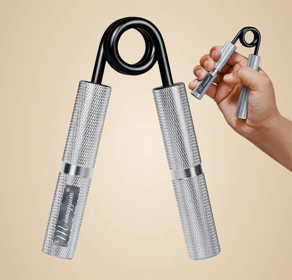 Manogyam_Heavy-Duty_Metal_Strengthener_150Lb_Wrist_Exerciser_Hand_Grip/Fitness_Grip_(Silver)