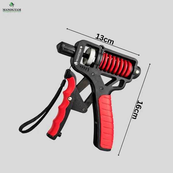 Manogyam_Adjustable_Hand_Gripper_5–165 kg_with_Wrist_Strap_–_Heavy-Duty_Grip_&_Forearm_Strengthener_for_Home_&_Gym_Workouts_(Red_&_Black)