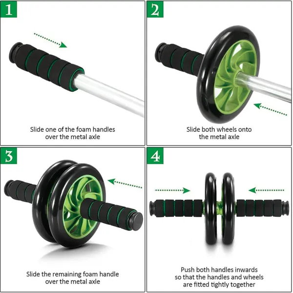 Manogyam_Core_&_Cardio_Combo_–_Dual_Ab_Roller_(Green_Wheels_&_Yellow_Grip)_+_Black_Pencil_Skipping_Rope_|_Ab_Workout,_Fat_Burn_&_Home_Gym_Fitness_Kit