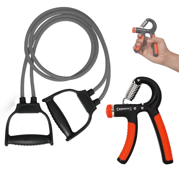 Manogyam_Ultimate_Fitness_Combo_|_Double_Toning_Resistance_Tube_+_10–40kg_Adjustable_Hand_Gripper_|_Full_Body_Strength,_Home_Workout_&_Muscle_Training_Equipment_for_Men_&_Women