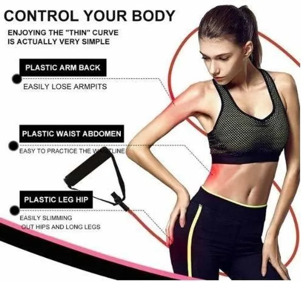 Manogyam_Toning_Tube_With_Foam_Handle_Ideal_For_Physical_Therapy_Muscle_Toning_Resistance_Tube_(Black)