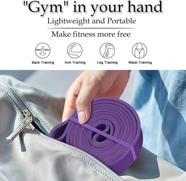 Manogyam_Pull_Up_Assist_Band_Stretching_Resistance_Band_-_Mobility_And_Powerlifting_Band_Resistance_Tube_(Purple)