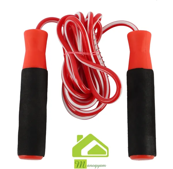 Manogyam_Gym_Fitness_Skipping_Rope_Ball_Bearing_Skipping_Rope_(Red,_Length:_274_Cm)