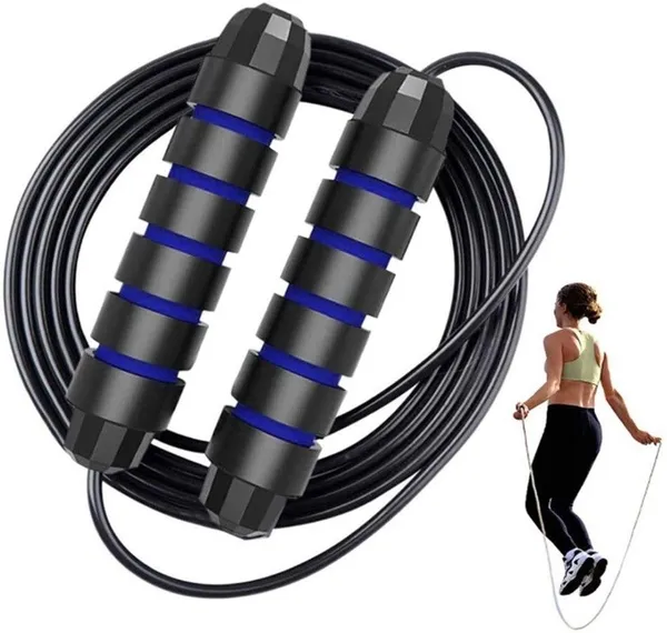 Manogyam_Skipping_Rope_For_Men,_Women_And_Children_-_Jump_Rope_For_Exercise_Workout_Freestyle_Skipping_Rope_(Blue,_Length:_280_Cm)