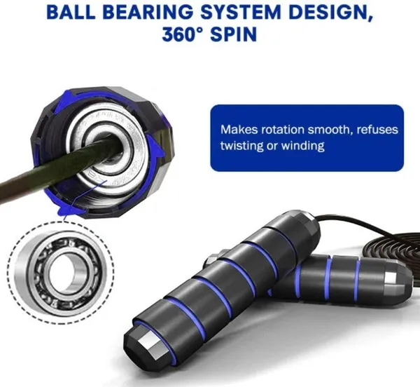 Manogyam_Skipping_Rope_For_Men,_Women_And_Children_-_Jump_Rope_For_Exercise_Workout_Freestyle_Skipping_Rope_(Blue,_Length:_280_Cm)