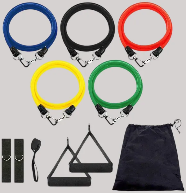 Manogyam_Toning_Tube_Set_With_5_Different_Levels_Workout_For_Exercise,Gym_And_Pilates_Training_Resistance_Tube_(Multicolor)