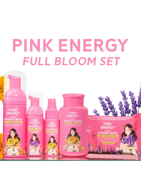 The_Pink_Energy_Full_Bloom_Set_|_Calendula_Wash_150Ml_|_Lavender_Wash_50Ml_|_Natural_Intimate_Spray_50Ml_|_Natural_Intimate_Powder_100Gm_|_Natural_Intimate_Wipes_10_Pc