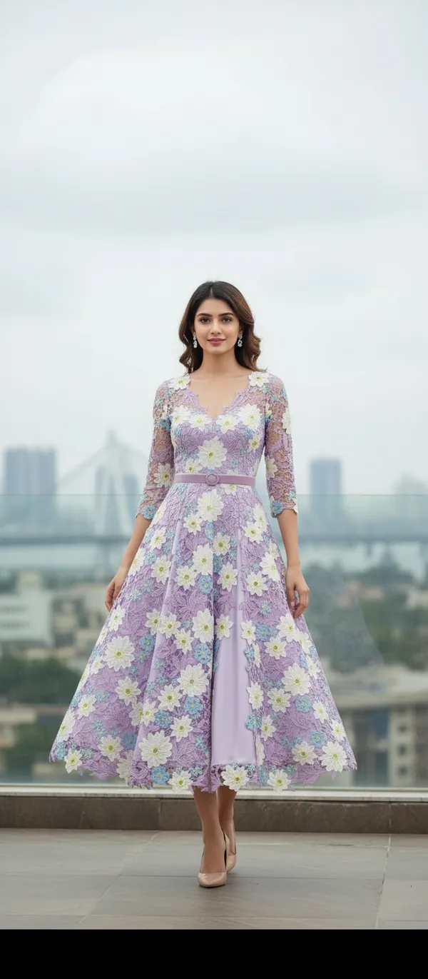 Flower__Embroidered_Purple_Net_Gown