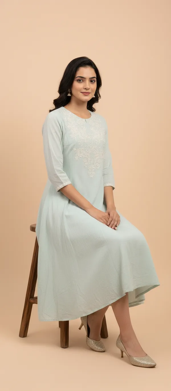 Embroidered_Pure_Georgette_Kurti