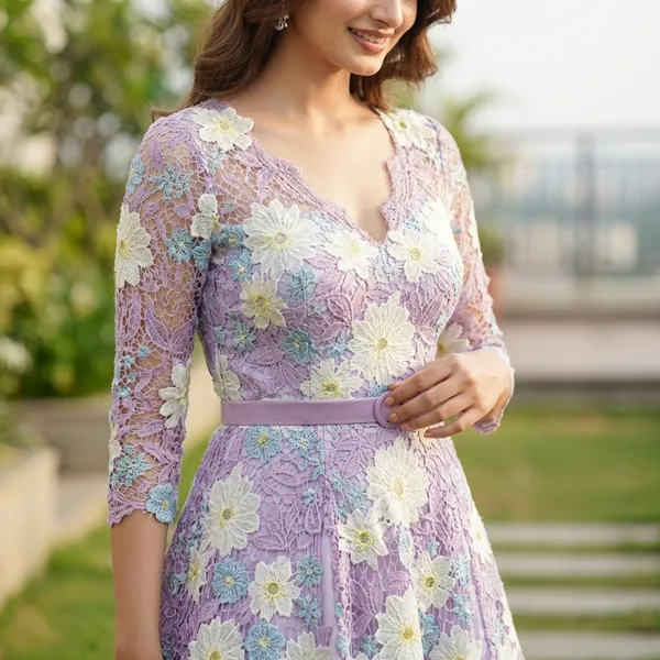 Flower__Embroidered_Purple_Net_Gown
