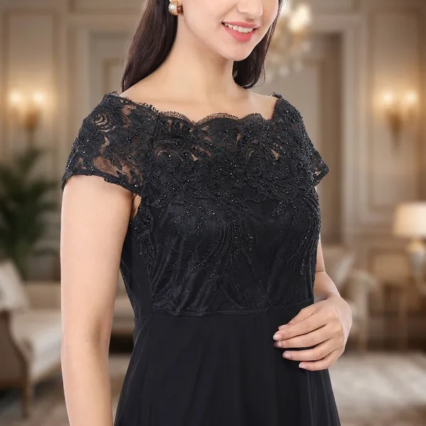 Black__Floral_Gown_With_Net_Lace