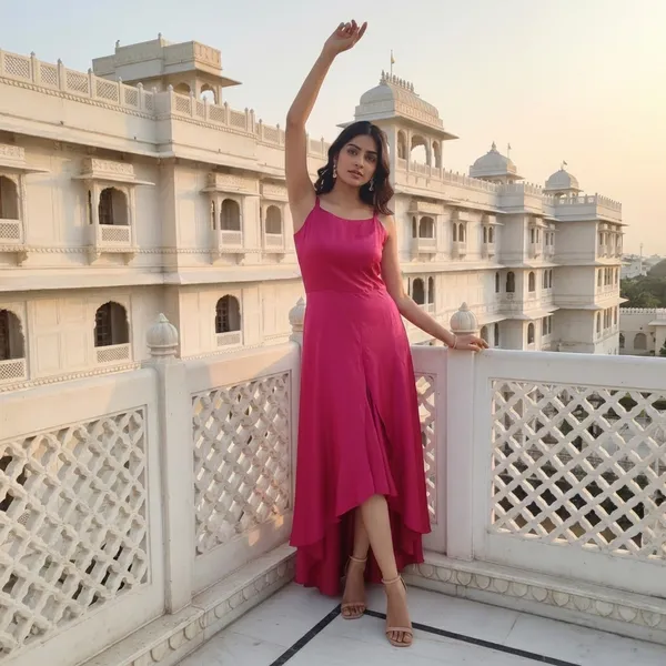 Pink_Flayered__Silk_Gown