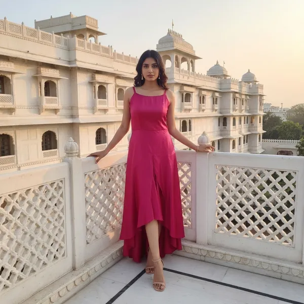 Pink_Flayered__Silk_Gown