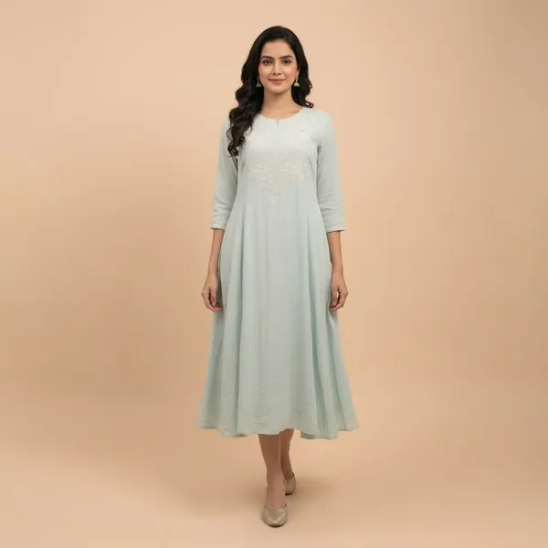 Embroidered_Pure_Georgette_Kurti