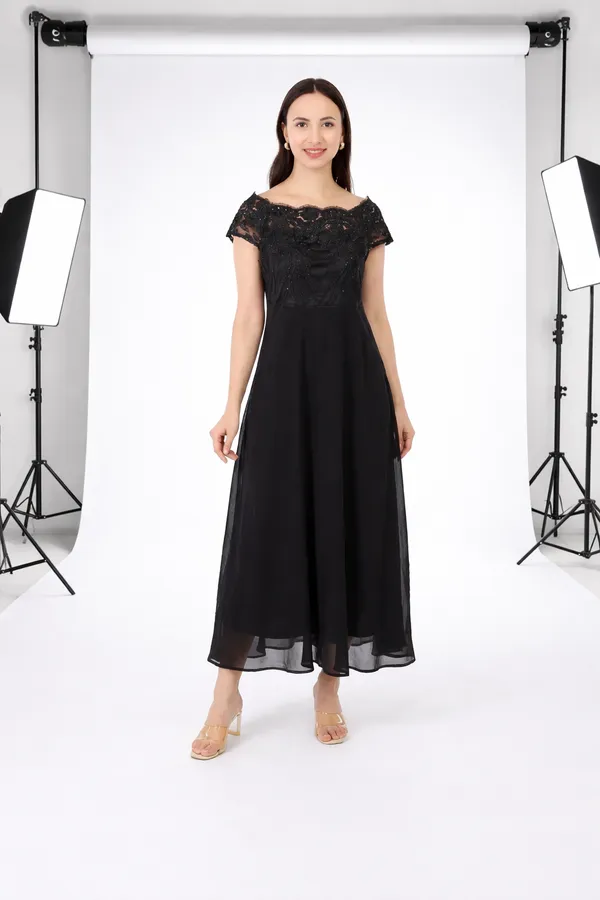 Black__Floral_Gown_With_Net_Lace