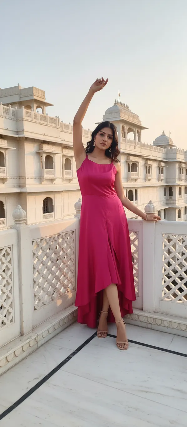 Pink_Flayered__Silk_Gown