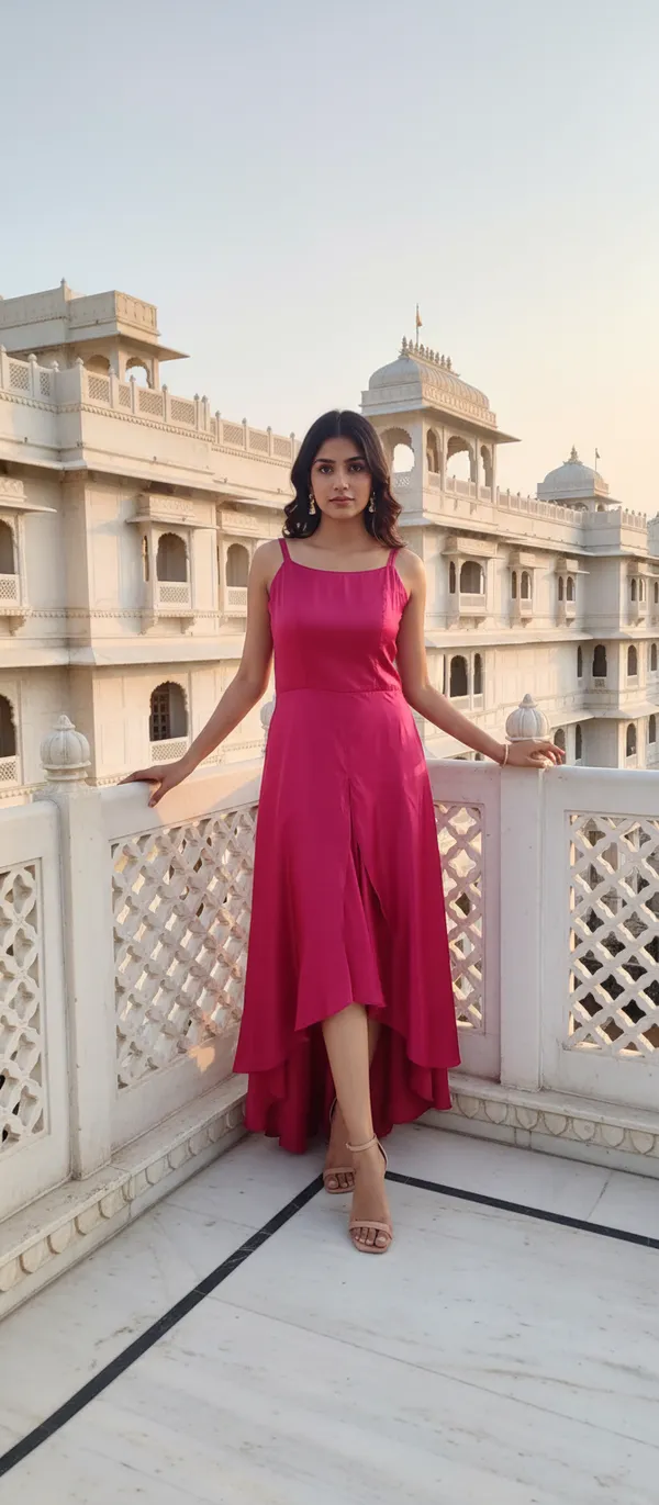 Pink_Flayered__Silk_Gown