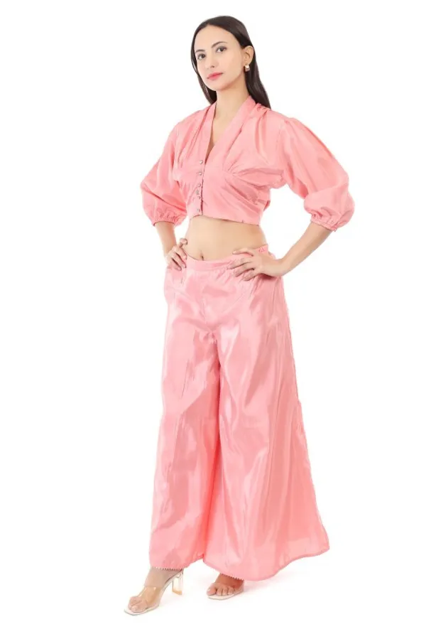 Women'S_Pink_Crop_Top_And_Palazzo_Co_Ord_Set