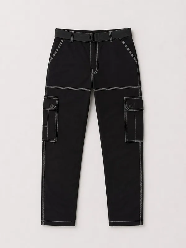 Regular_Fit_Cargo_Jogger_Solid_(Black_Heavy-Duty_Multi-Pocket_Ribbed_Ankle_+_Belt)_Sizes_26-34_|_Urban_Legends