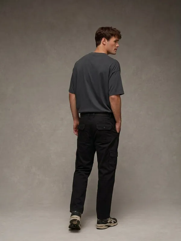 Urban_Legends_Men's_6_Pocket_Utility_Cargo_Pant_Stretch_Regular_Fit_Open_Bottom_Black