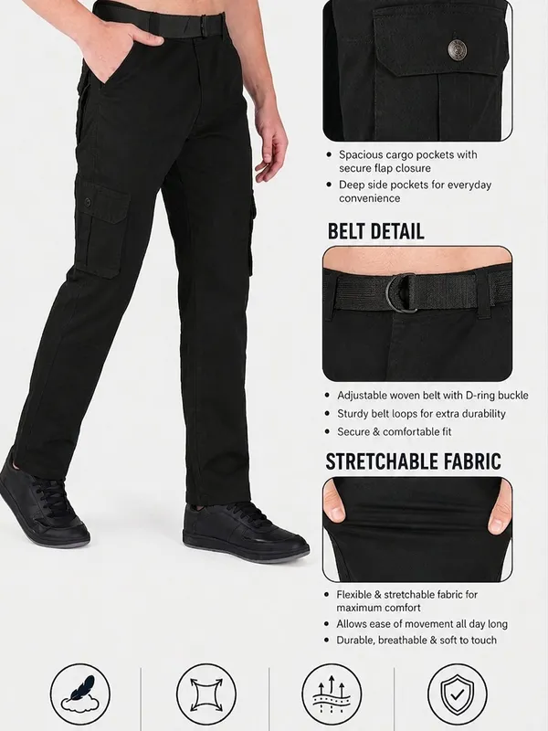 Urban_Legends_Men's_6_Pocket_Utility_Cargo_Pant_Stretch_Regular_Fit_Open_Bottom_Black