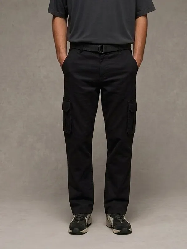 Urban_Legends_Men's_6_Pocket_Utility_Cargo_Pant_Stretch_Regular_Fit_Open_Bottom_Black