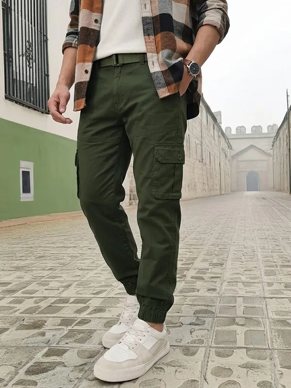 Urban_Legends_Men's_6_Pocket_Core_Cargo_Pant_Stretch_Regular_Fit_Dark_Green