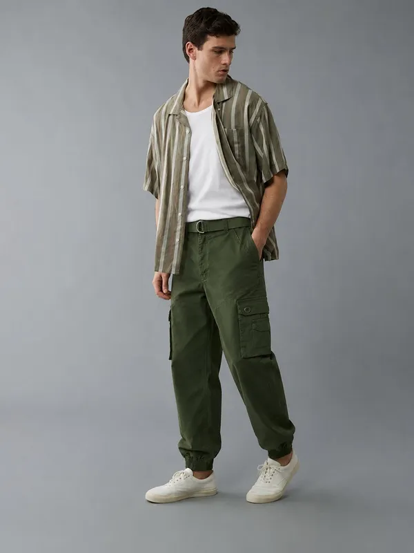 Urban_Legends_Men's_6_Pocket_Cargo_Pant_Stretch_Regular_Fit_Dark_Green