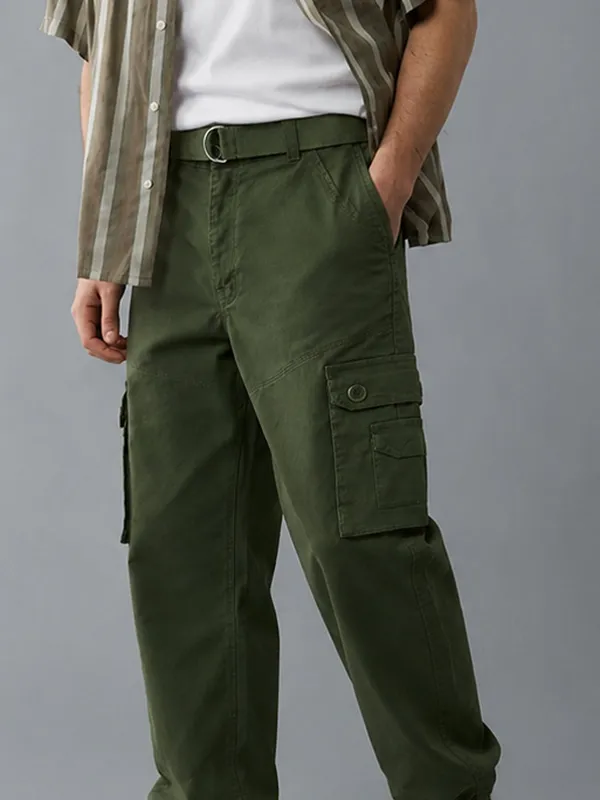 Urban_Legends_Men's_6_Pocket_Cargo_Pant_Stretch_Regular_Fit_Dark_Green