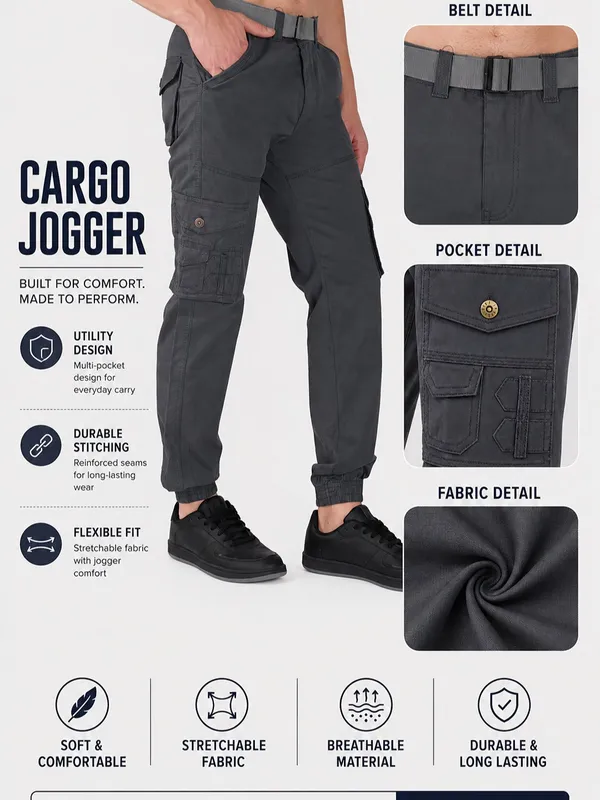 Urban_Legends_Men's_6_Pocket_Utility_Wear_Cargo_Pant_Stretch_Regular_Fit_Dark_Grey
