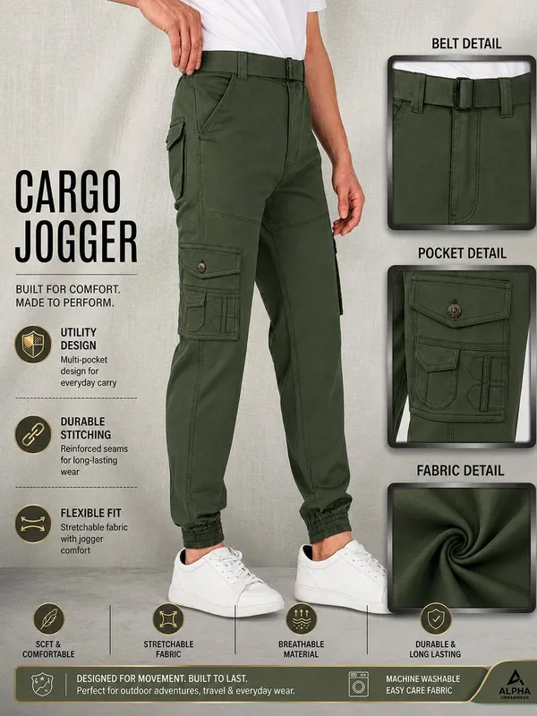 Urban_Legends_Men's_6_Pocket_Cargo_Pant_Stretch_Regular_Fit_Dark_Green