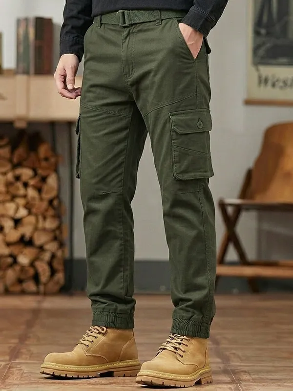Urban_Legends_Men's_6_Pocket_Motion_Cargo_Pant_Stretch_Regular_Fit_Dark_Green