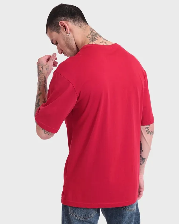 Urban_Legends_Men's_Stylish_Dropped_Shoulder_220_GSM_Oversized_Plain_Tee