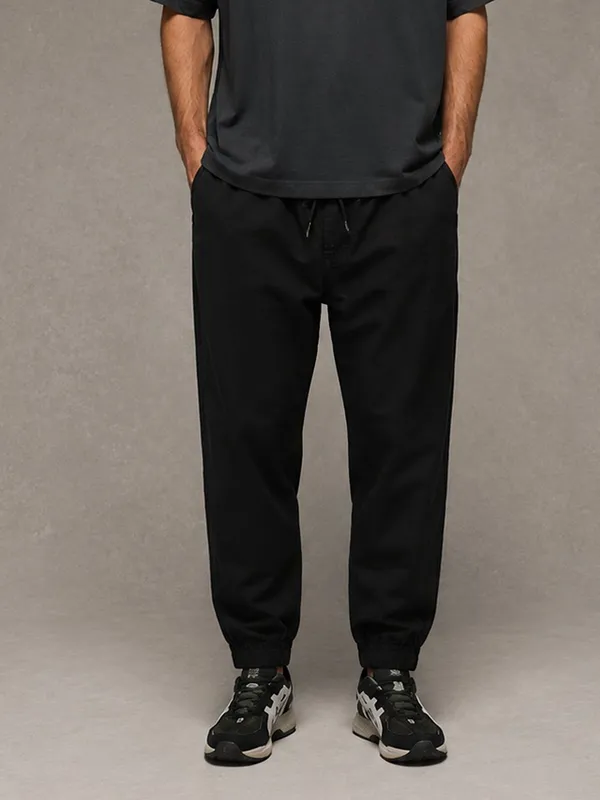 Urban_Legends_Men's_Jogger_Pant_Stretch_Elastic_Waist_Drawstring_Tapered_Fit_Black