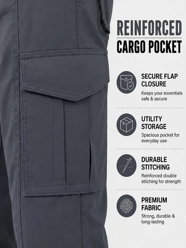 Urban_Legends_Men's_Travel_Cargo_Pant_Stretchable_Regular_Fit_Open_Bottom_Dark_Grey