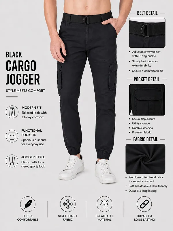Urban_Legends_Men's_6_Pocket_Utility_Pocket_Cargo_Pant_Stretch_Regular_Fit_Black