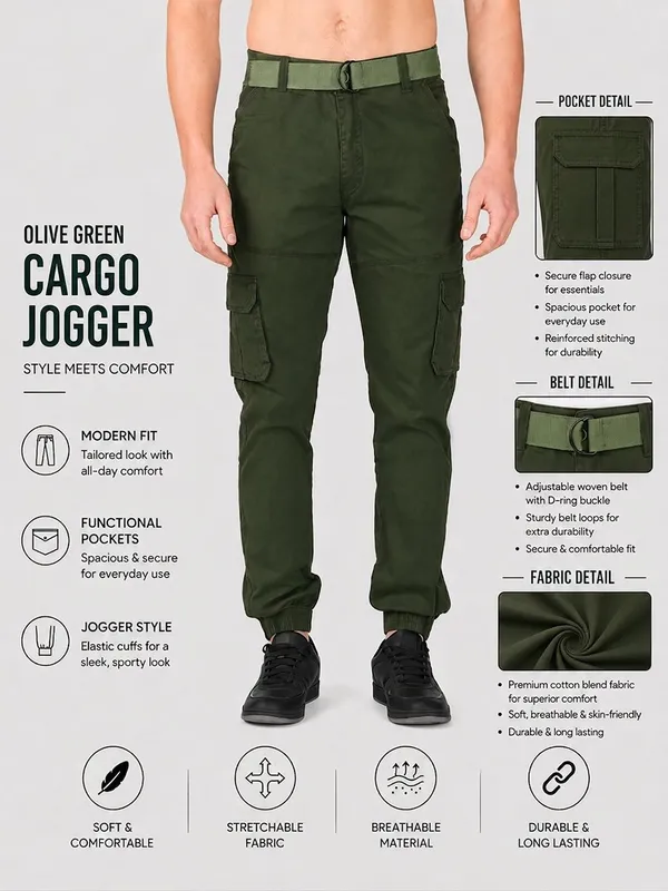 Urban_Legends_Men's_6_Pocket_Rugged_Cargo_Pant_Stretch_Regular_Fit_Dark_Green