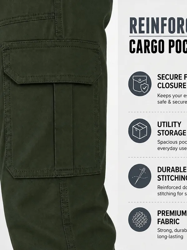 Urban_Legends_Men's_6_Pocket_Rugged_Cargo_Pant_Stretch_Regular_Fit_Dark_Green
