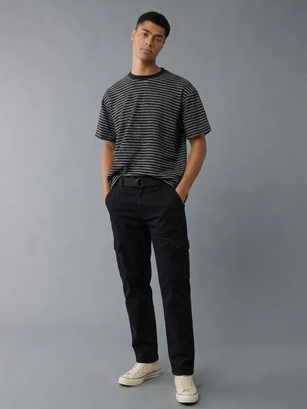 Urban_Legends_Men's_Utility_Cargo_Trouser_Fit_Open_Bottom_Black