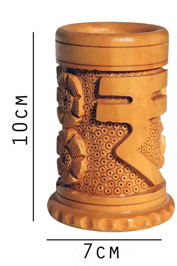 Brown_Wood_Pen_Stand