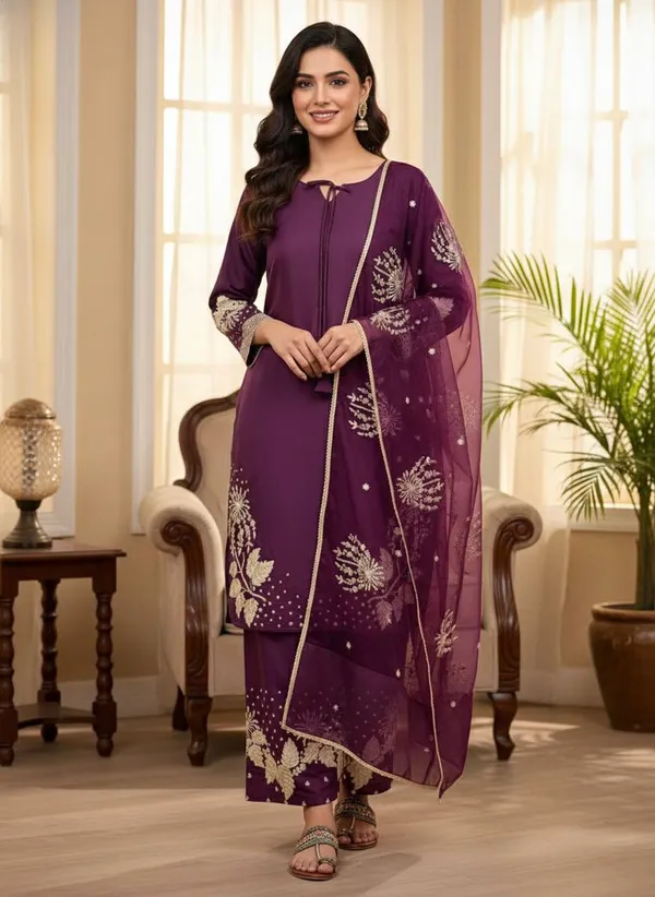 Maroon_Cotton_And_Natural_Crepe_Premium_Sharara_Set_For_Women
