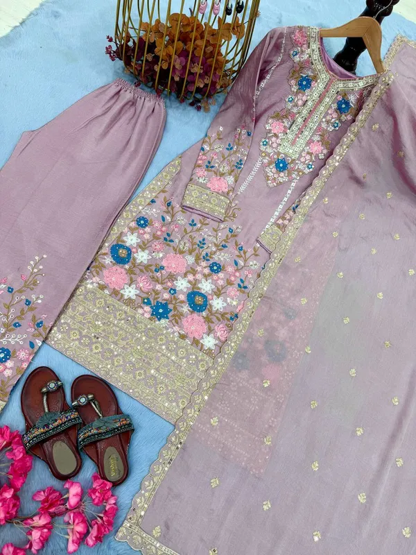 Pink_Cotton_And_Chinon_Silk_Premium_Sharara_Set_For_Women